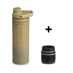 GRAYL UltraPress Purifier Bottle Desert Tan + Ersatzfilter