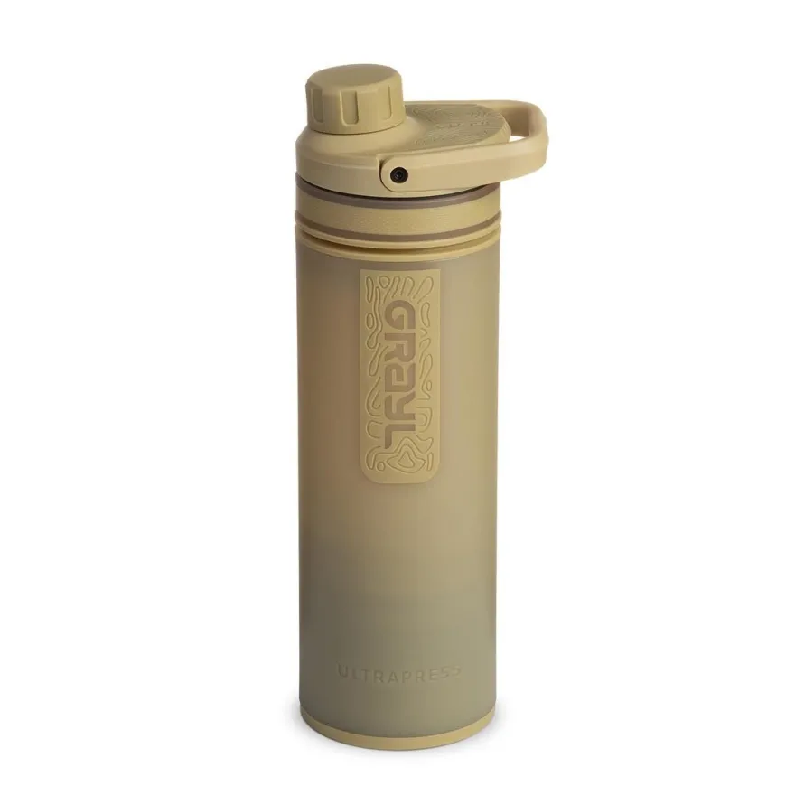 GRAYL UltraPress Purifier Bottle Desert Tan + Ersatzfilter