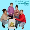 Großer Koffer - 90 Liter - Frosch - Grün - Aquarell - Tiere - Trolley - Reisekoffer