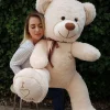 Großer Teddybär 160cm | XXL Kuscheltier | Farbe Beige