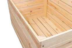 Grosse Holztruhe 80er Natur mit Deckel 80x50x39cm