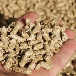 Großtier-Einstreu-Pellets 8mm aus Miscanthus 2 x 15kg Sack