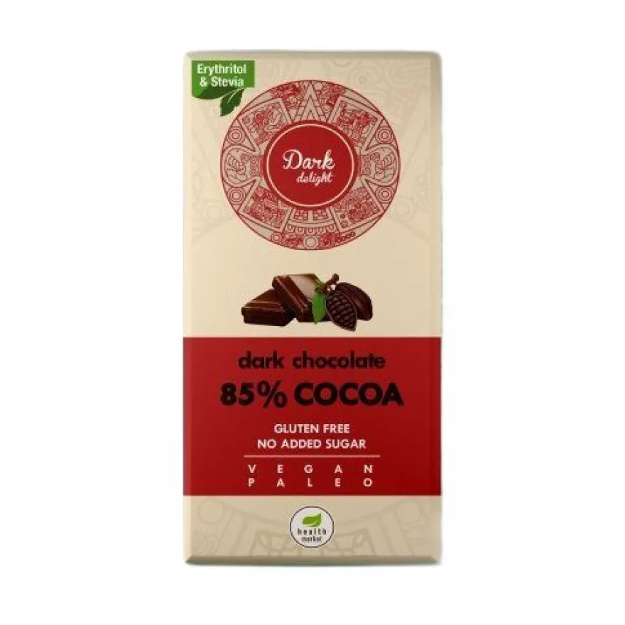 80g Tafel Schokolade ohne Zuckerzusatz Vegan Glutenfrei Paleo