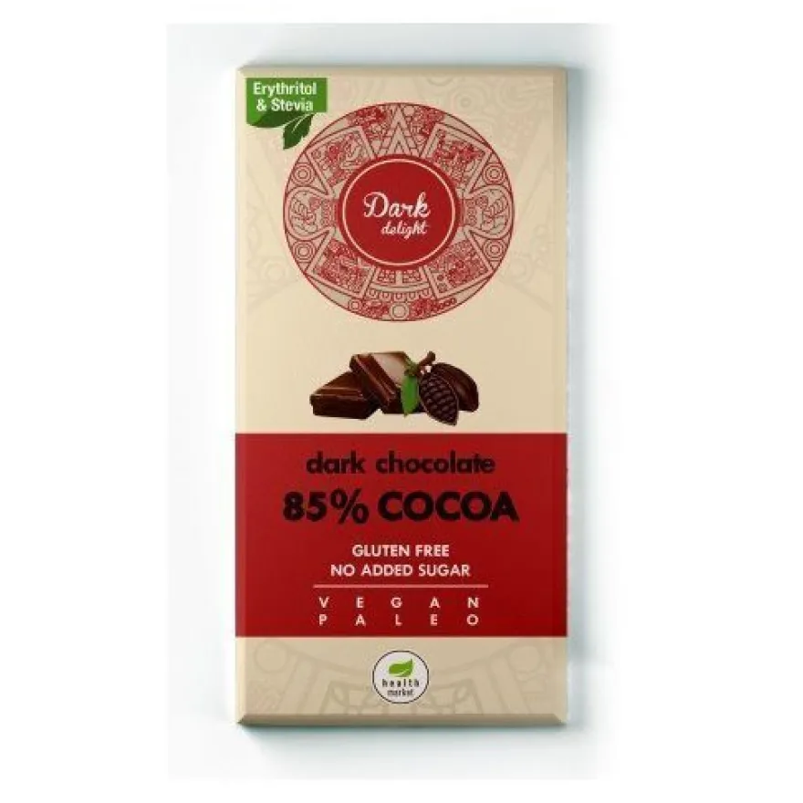 80g Tafel Schokolade ohne Zuckerzusatz Vegan Glutenfrei Paleo