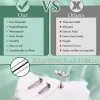 G23 Titan Helix Tragus Labret Lippenpiercing Set Gold Silber