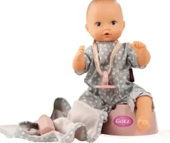 Götz-Puppen Aquini Girl Avocado Puppe - 33 cm Badepuppe ohne Haare mit braunen