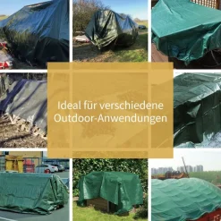 GUARD SHIELD Abdeckplane 3x3m Grün Wasserdicht 160g/? Allzweckplane