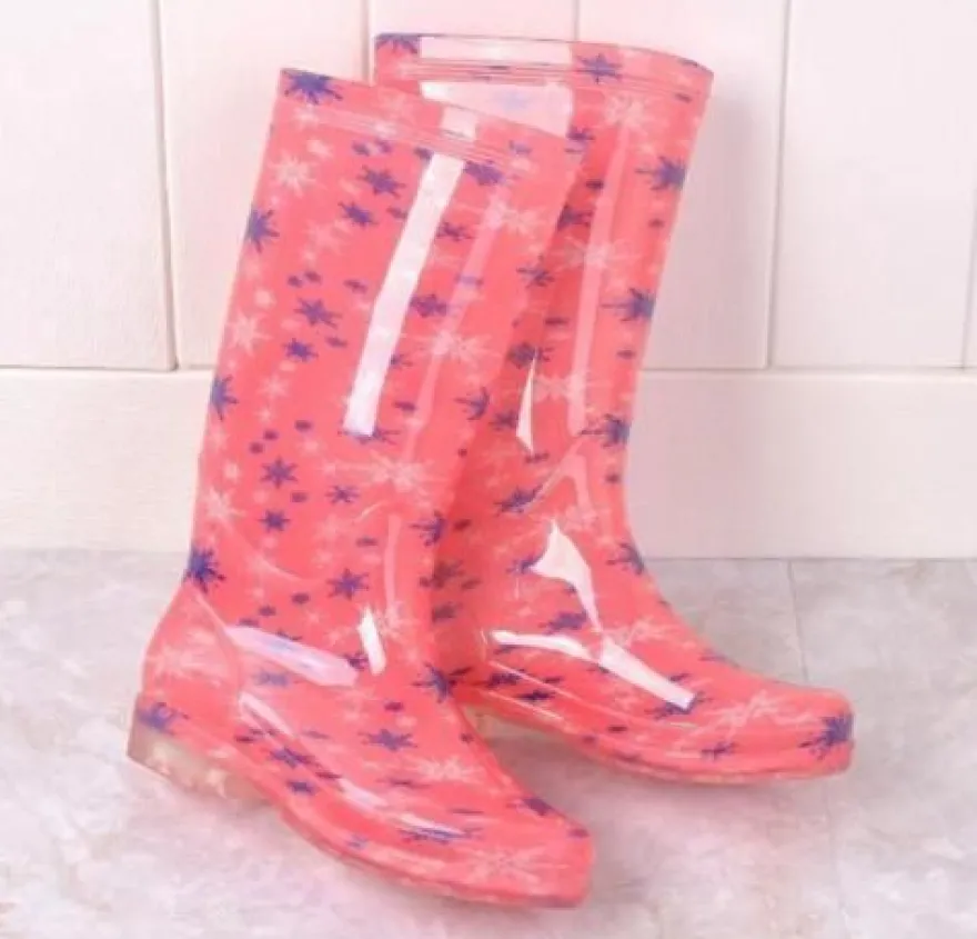 Gummistiefel Regen Gummi Print Damen Wellie Modern Stiefel Garten Schuhe