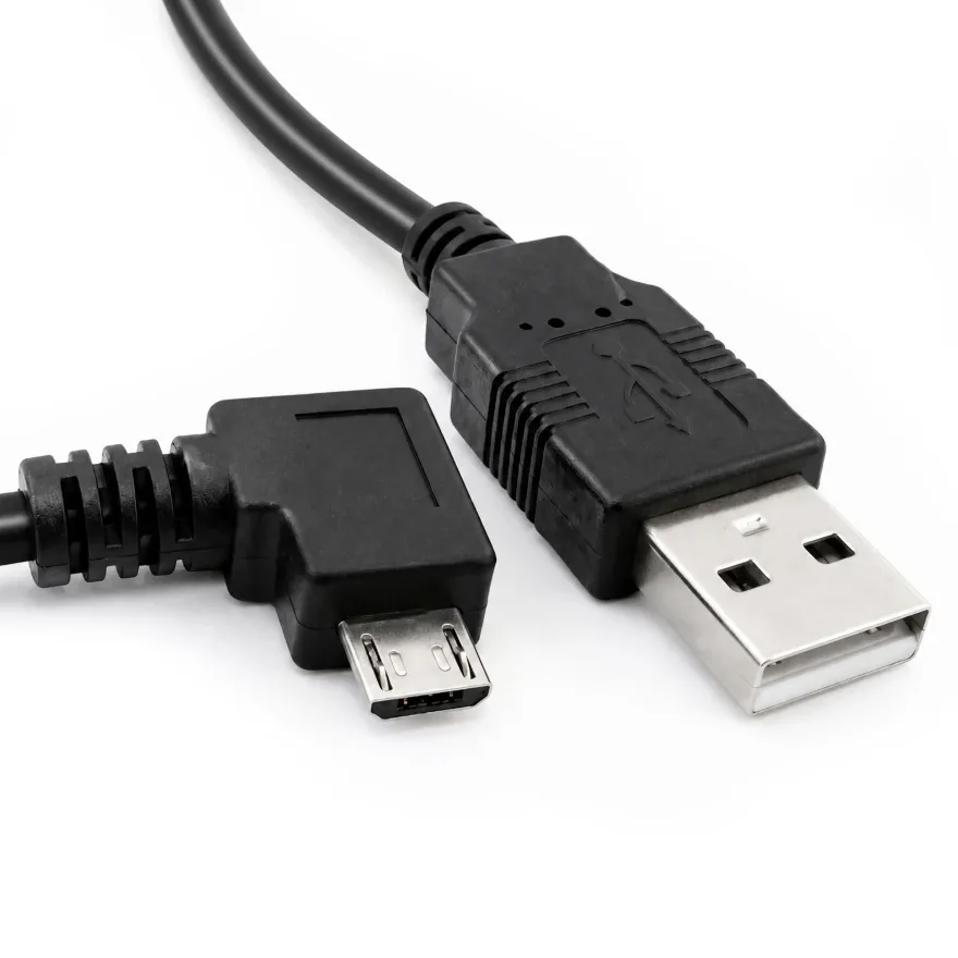 G13 USB A Stecker auf Micro B Stecker Adapter nach rechtss abgewinkelt Kabel 100cm