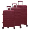 Gustav Voss 3-tlg. Reisekoffer-Set Weinrot, Serie Saint Tropez 64667