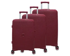 Gustav Voss 3-tlg. Reisekoffer-Set Weinrot, Serie Saint Tropez 64667