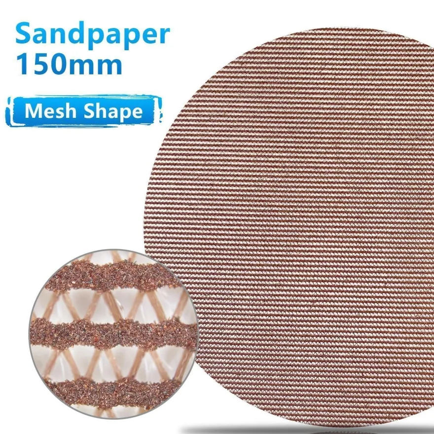 GZKTY Schleifgitter 150mm Klett, Körnung 150, 50 Stück - Ideal für