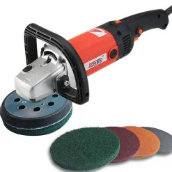 GZKTY 8 Stück Schleifvliese 125 mm Klett, Körnung P150-180 für