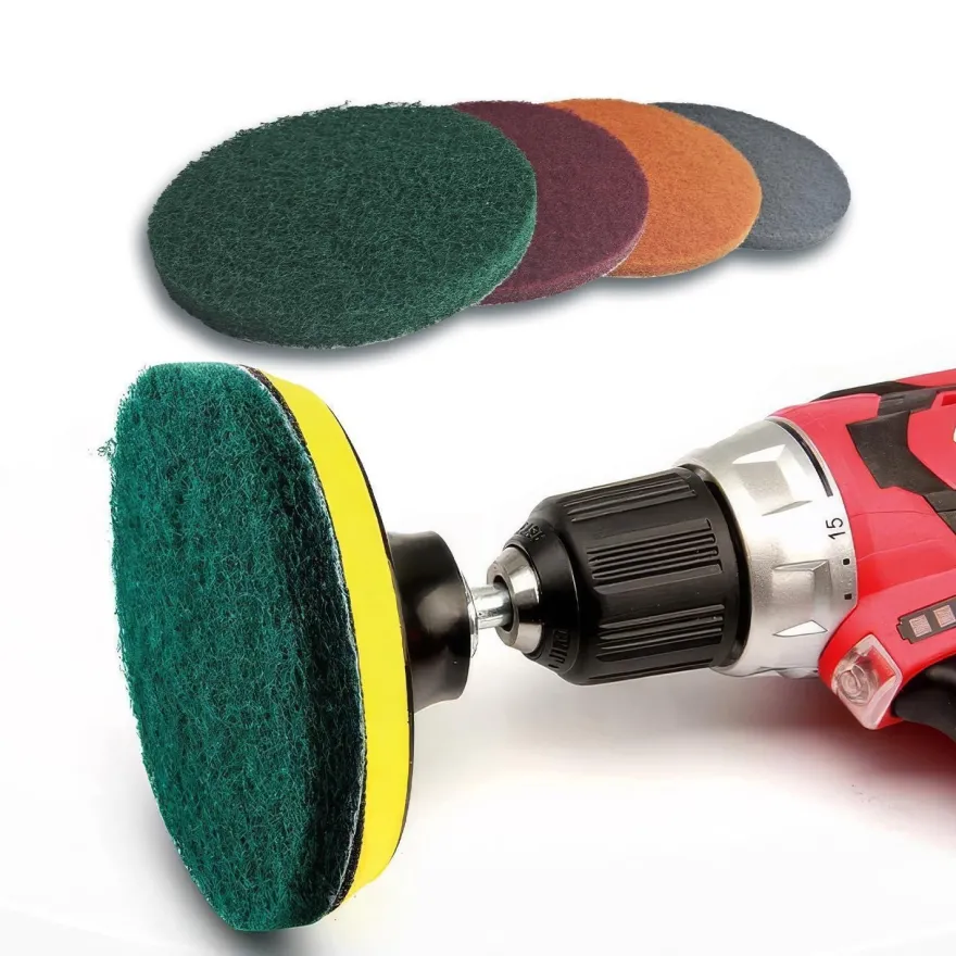 GZKTY 6Stk Schleifvliese 150 mm Klett, P150-180 Körnung für Exzenterschleifer