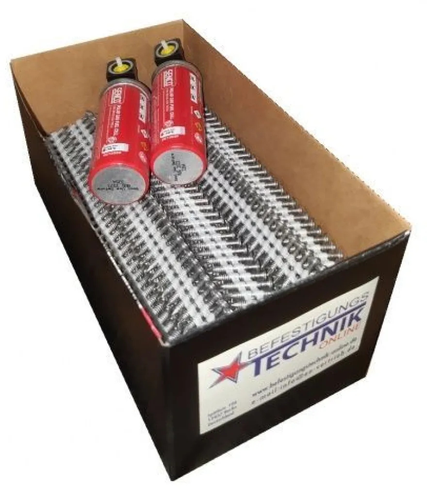 20° Haftennägel 2,8x25mm Ring rostfrei Gas für Haftennagler Tjep HA35 Paslode IM200/3