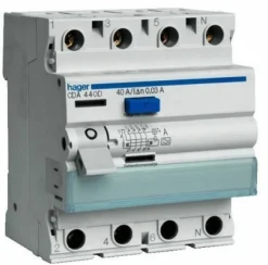 Hager Fi-Schutzschalter 4polig 40A 30mA CDA440D