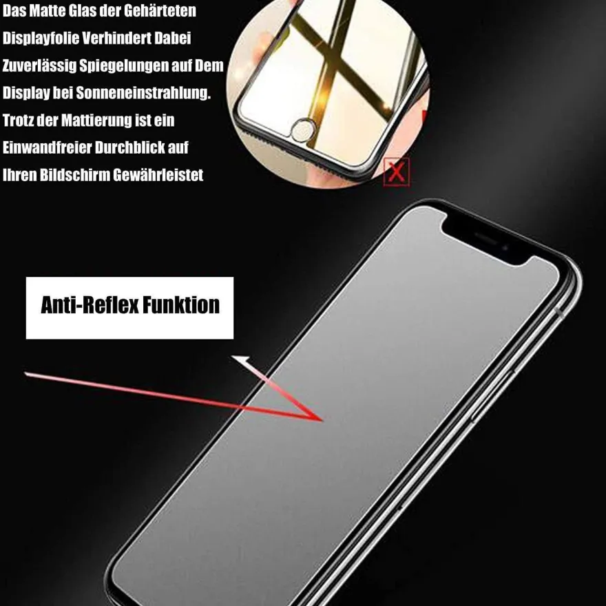 Haiwill 3x Matt Schutzfolie für iPhone 11 Pro Max / XS Max - Kratzfest