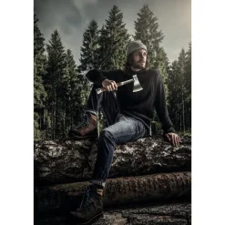 HALDER Handbeil Ganzstahl in Holzbox