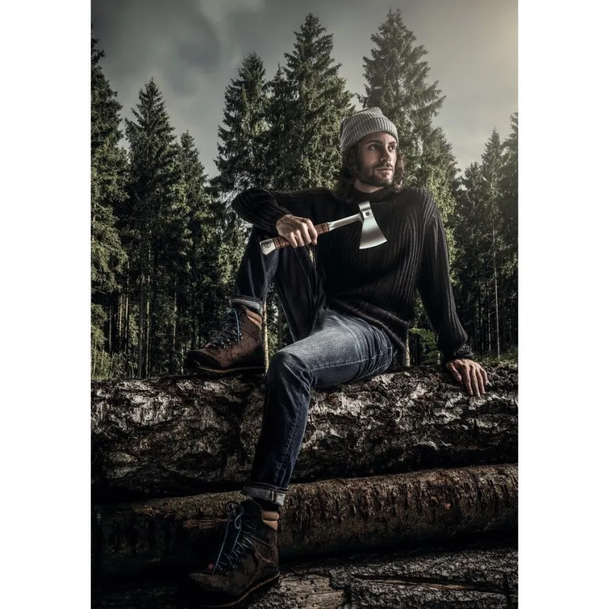 HALDER Handbeil Ganzstahl in Holzbox