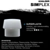 HALDER Simplex Schonhammer Ø 30 mm TPE-mid grau / Superplastik mit Aluminiumgehäuse