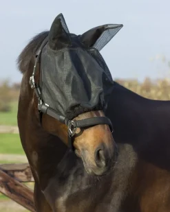 Halfter mit abnehmbarer Fliegenmaske mit Ohren, Full