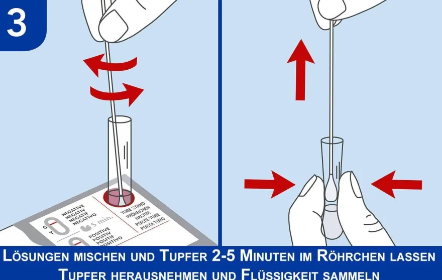 Halsschmerzen Heimtest 1 Stück - Streptokokken A Test für Zuhause
