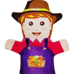 12 Handpuppen Familienmitglieder aus Stoff Plüsch Spielzeug Plüschtiere