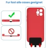 Handykette Universal zum Umhängen für jedes Handy schwarz + himmelblau