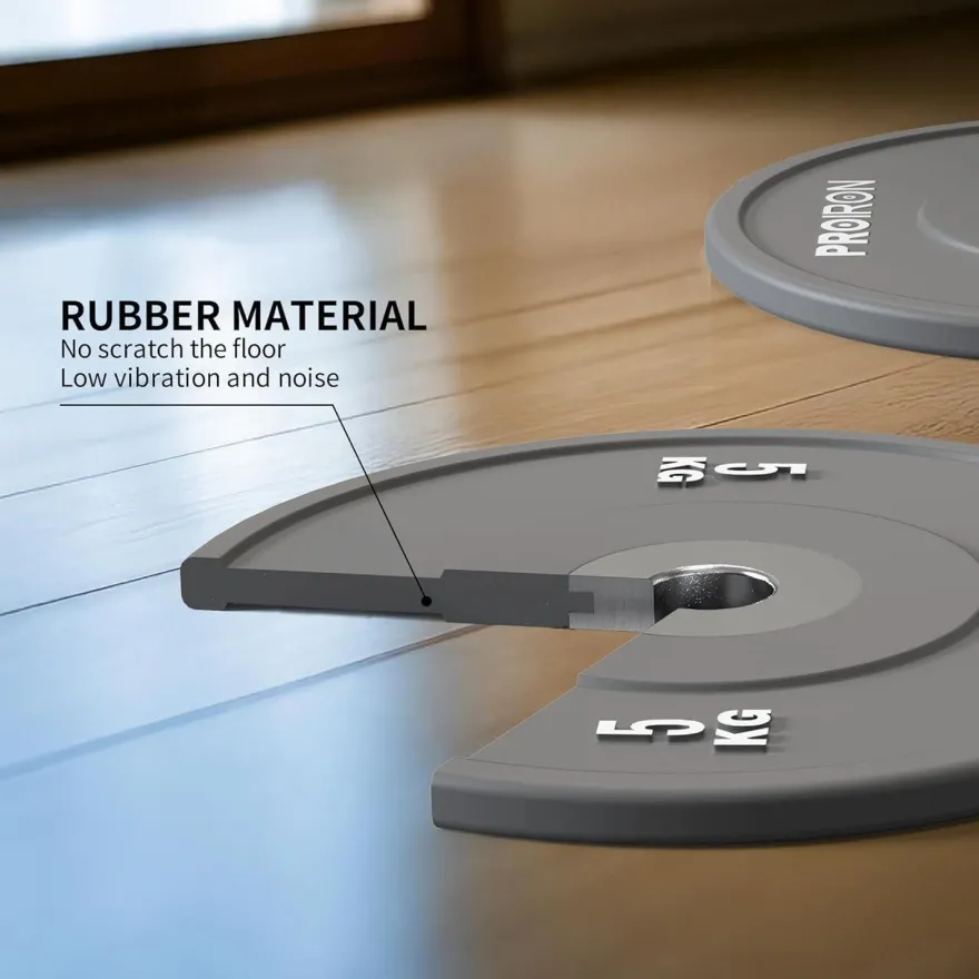 Hantelscheiben Olympic Bumper Plates 50mm Hartgummi 5-25kg 2 x 5KG
