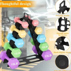 Hantelständer Rack Gewichtsorganisator für Hanteln Gym Fitnessstudio