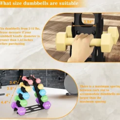 Hantelständer Rack Gewichtsorganisator für Hanteln Gym Fitnessstudio
