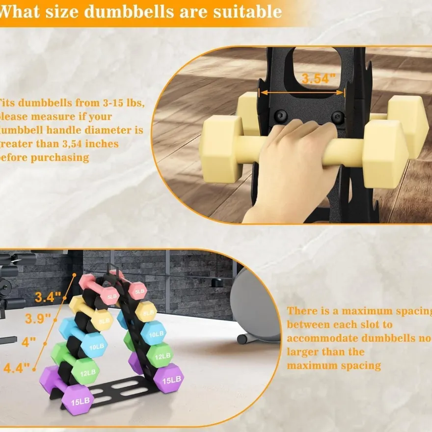 Hantelständer Rack Gewichtsorganisator für Hanteln Gym Fitnessstudio