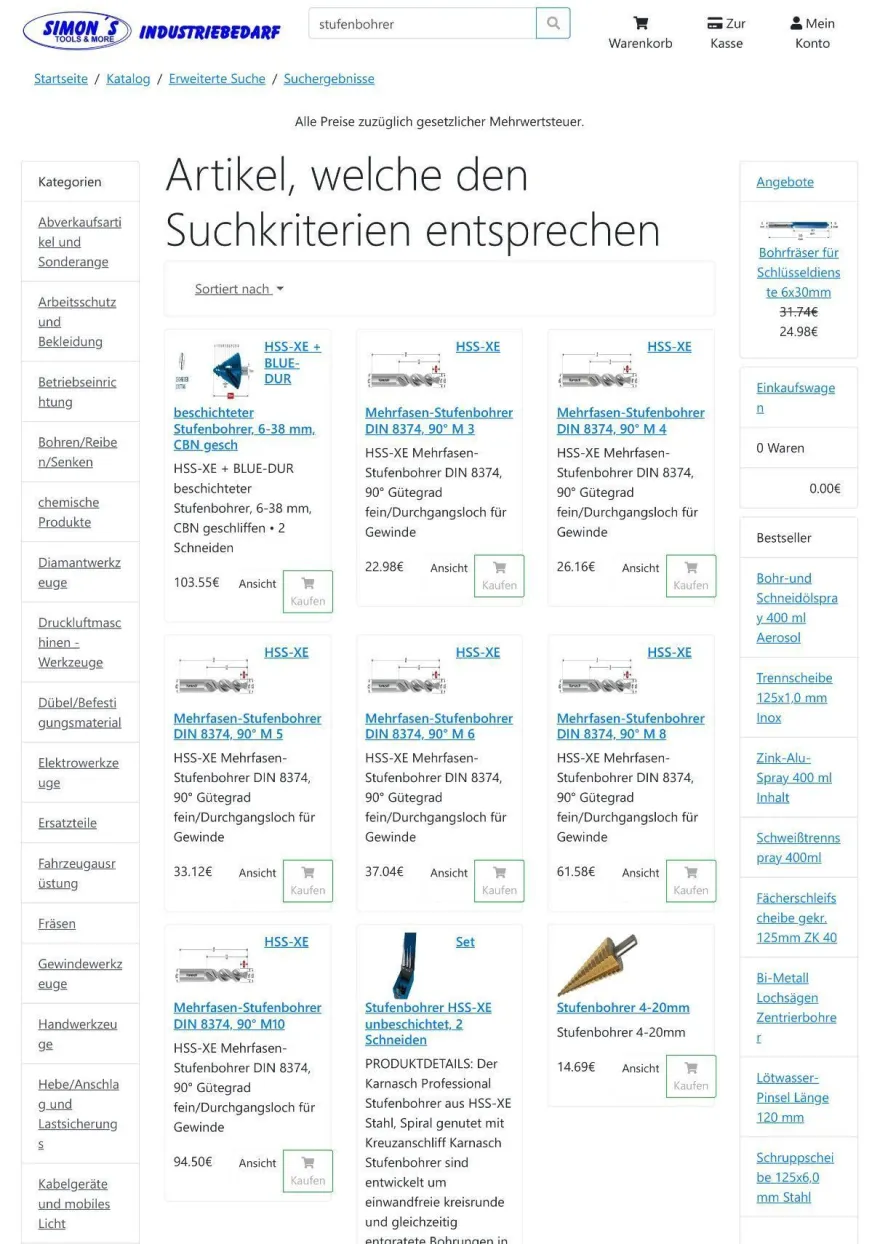 Hartmetallbestückte Lochsäge EASY-CUT 5