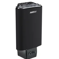 Harvia Delta D36 3,6 kW Black Saunaofen mit integrierter Steuerung Saunaheizgerät Sc