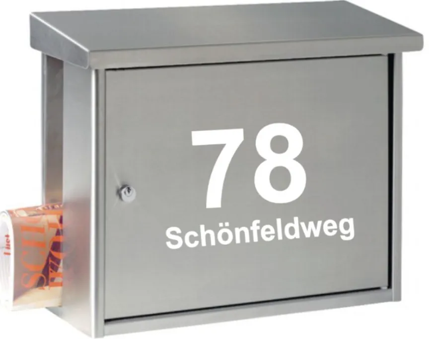 Hausnummer Aufkleber Strasse Hausnummern Mülltonne Briefkaste Postkasten (157/1)