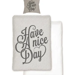 Have A Nice Day Bettwäsche Linon / Renforcé Spruche Text Bettbezug