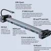 H36C USB C Hub Docking Station 10in1 HDMI RJ45 USB 3.0 Audio SD/TF für PC Laptop