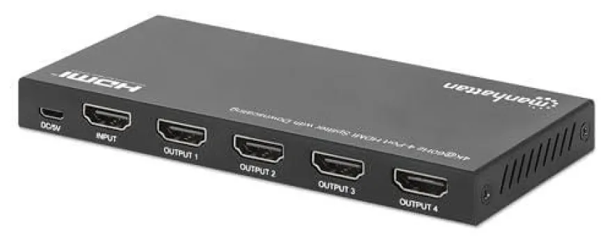 HDMI-Splitter Manhattan 4K@60Hz 4-Port