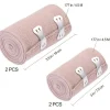 Healifty Elastische Bandage Wrap Set 4 Rollen 8 Clips Knie Handgelenk Knöchel