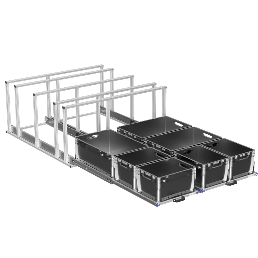 Heckauszug Kastenwagen Doppelauszug 1200mm mit Ablagen Fläche