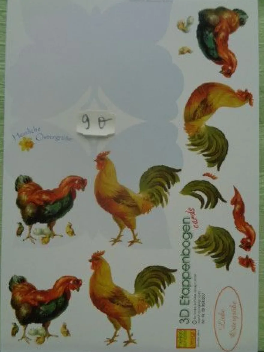 Heike Schäfer 3D Schneidebogen Etappenbogen cards Frohe Ostern