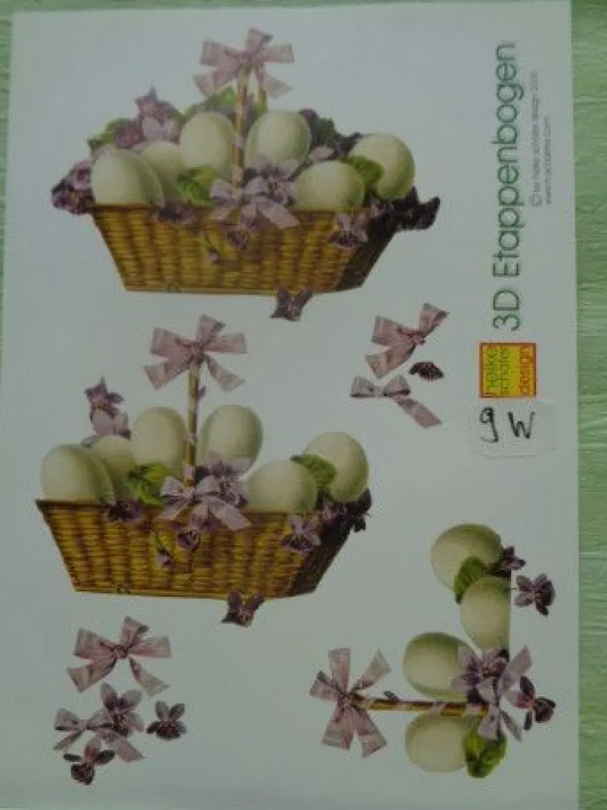 Heike Schäfer 3D Schneidebogen Etappenbogen cards Frohe Ostern