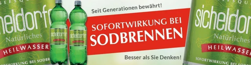 Heilwasser Jod Sodbrennen natürliches Mineralwasser Sicheldorfer 1.5 l Flasche