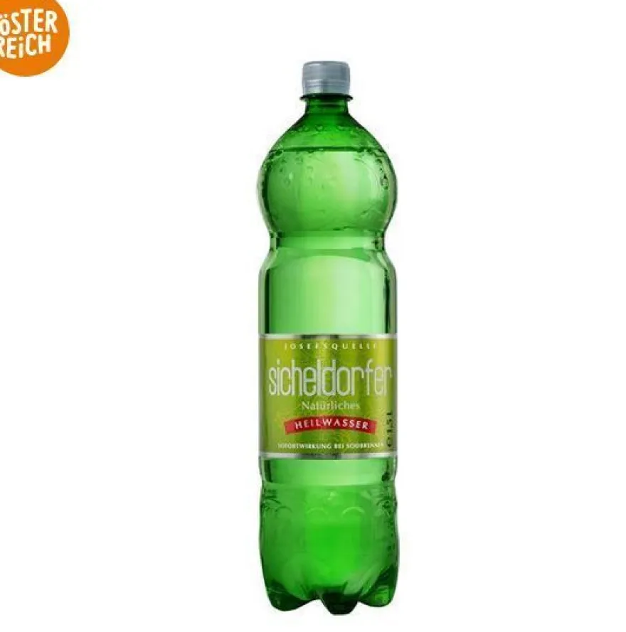 Heilwasser Jod Sodbrennen natürliches Mineralwasser Sicheldorfer 1.5 l Flasche
