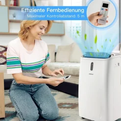 Heizlüfter, Klimagerät mobil, 14000 BTU 5 in 1 Mobile Klimaanlage