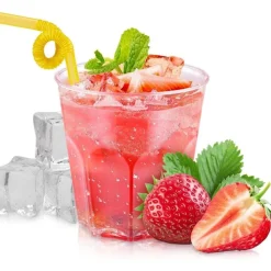 Hejo 40 Stück Cocktailgläser aus Kunststoff, 170ml wiederverwendbare