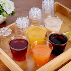Hejo 40 Stück Cocktailgläser aus Kunststoff, 170ml wiederverwendbare