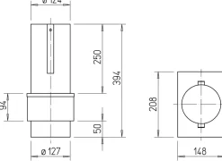 Helios Brandschutz-Deckenschott ELS-D 125