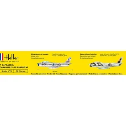 Heller - F-86F Sabre / Canadair CL-13 B Sabre VI - 1:72 - 58 Teile