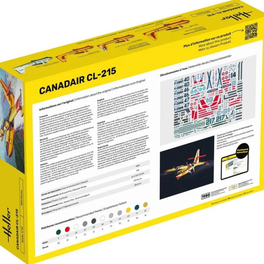 Heller - Starter Kit Canadair CL-215 - 1:72 - 100 Teile